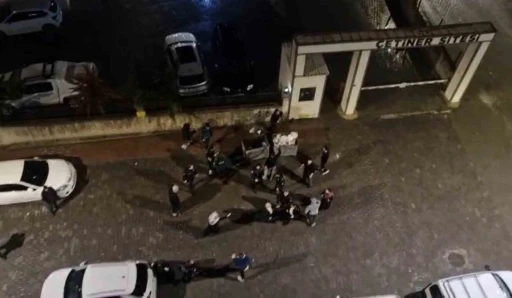 Kaza sonrası &ccedil;ıkan kavga kamerada
