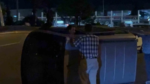 Kaza yaptığı aracıyla gitmek istedi, ekiplere zor anlar yaşattı
