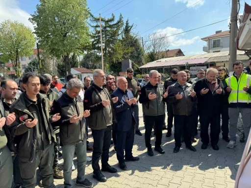 Kazada hayatını kaybeden orman muhafaza memuru törenle son yolculuğuna uğurlandı
