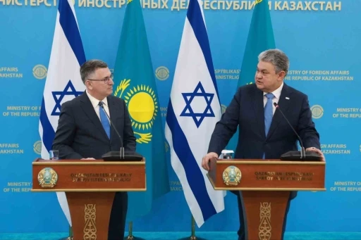 Kazakistan Dışişleri Bakanı Koşerbayev, İsrailli mevkidaşı Saar ile g&ouml;r&uuml;şt&uuml;
