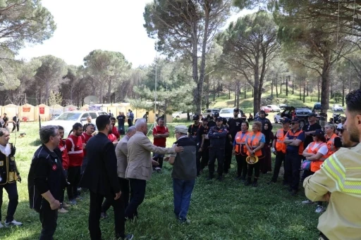 Kazdağları&rsquo;nda ger&ccedil;eğini aratmayan arama kurtarma tatbikatı
