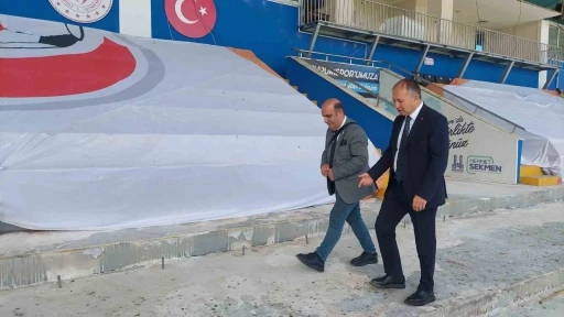 Kazımkarabekir Stadı S&uuml;per Lige hazırlanıyor
