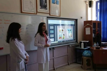 KBÜ tarafından ilkokul ve ortaokul öğrencilerine Temel Sağlık Eğitimi verildi
