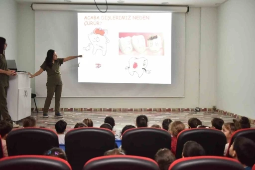 Kepez’de miniklere diş sağlığı eğitimi
