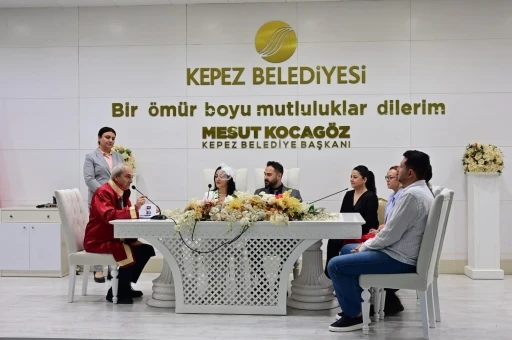 Kepez’de yılın son özel gününde nikah yoğunluğu
