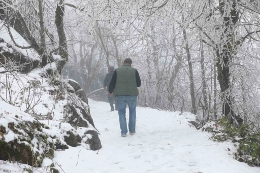 Keremali Yaylası’nda kış güzelliği
