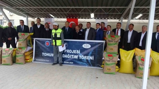 Kilis’te 737 ton sertifikalı tohum dağıtıldı
