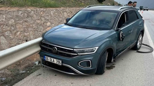 Kırıkkale’de motosiklet otomobille çarpıştı: 1 yaralı
