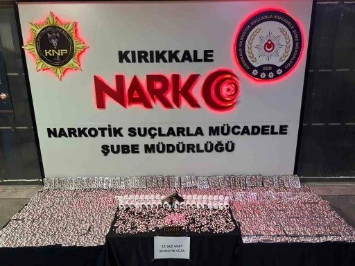 Kırıkkale’de uyuşturucu operasyonu: Binlerce hap ele geçirildi
