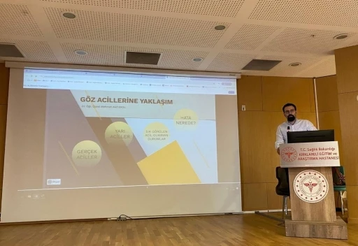 Kırklareli’nde &quot;Göz Acillerinde Yaklaşım İlkeleri&quot; konulu konferans düzenlendi
