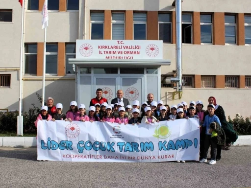 Kırklareli’nde &quot;Lider Çocuk Tarım Kampı&quot; gerçekleştirildi
