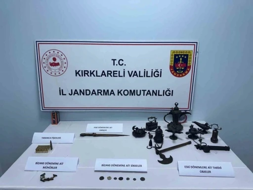 Kırklareli ve Tekirdağ’da eş zamanlı kaçak kazı operasyonu
