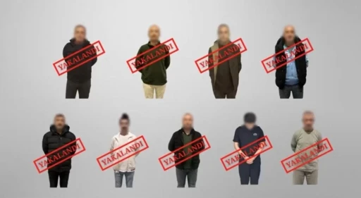 Kırmızı bültenle aranan 7 suçlu ve ulusal seviyede aranan 2 suçlu Türkiye’ye getirildi
