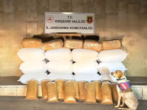 Kırşehir’de 633 kilo kaçak tütün ele geçirildi
