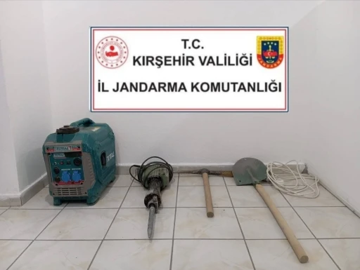 Kırşehir’de izinsiz kazı yapan şüpheli yakalandı
