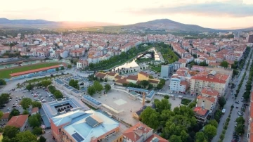 Kırşehir’in tarihi meydanı 500 metreden dron ile görüntülendi
