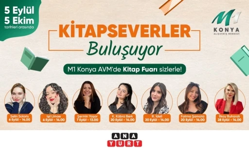 Kitapseverler M1 Konya AVM’de buluşuyor
