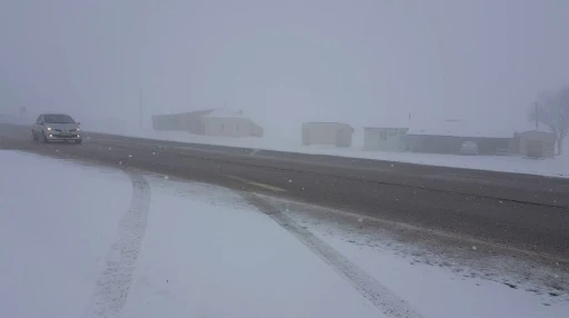 Kızıldağ’da kar etkili oldu
