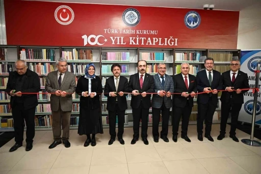 KM&Uuml;&rsquo;de "T&uuml;rk Tarih Kurumu 100. Yıl Kitaplığı" a&ccedil;ıldı
