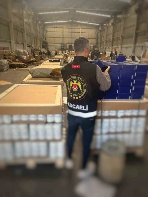 Kocaeli’de 15 milyon liralık sahte yedek parça ele geçirildi
