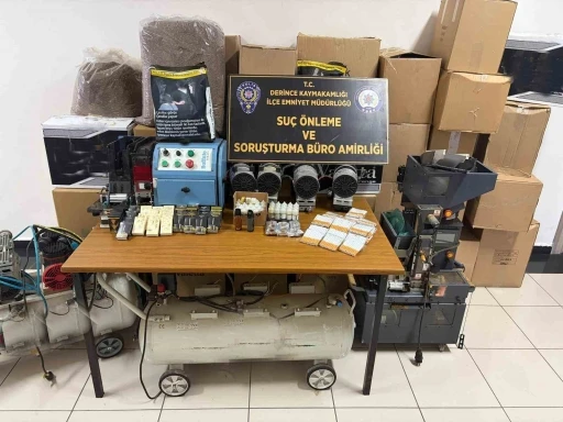 Kocaeli&rsquo;de 54 bin 940 doldurulmuş makaron ele ge&ccedil;irildi
