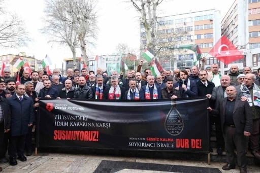 Kocaeli&rsquo;den İsrail&rsquo;in "idam yasasına" karşı ortak ses
