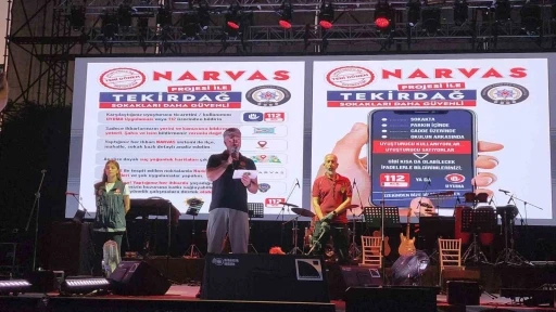 Konser sahnesinden &quot;NARVAS&quot; uygulaması tanıtıldı
