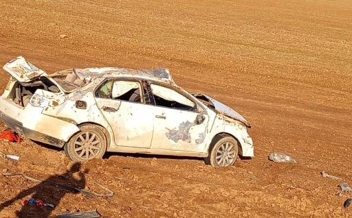 Kontrolden &ccedil;ıkan otomobil tarlaya u&ccedil;tu: 1 yaralı
