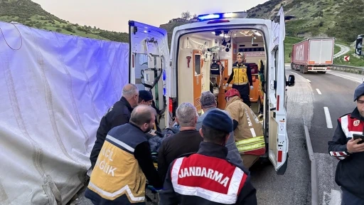 Kontrolden &ccedil;ıkan tır devrildi: 1 yaralı

