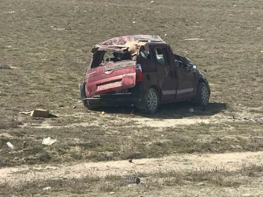 Konya’da hafif ticari araç takla attı: 5 yaralı
