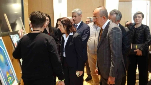 Konya’da Kudüs ve Gazze temalı resim sergisi
