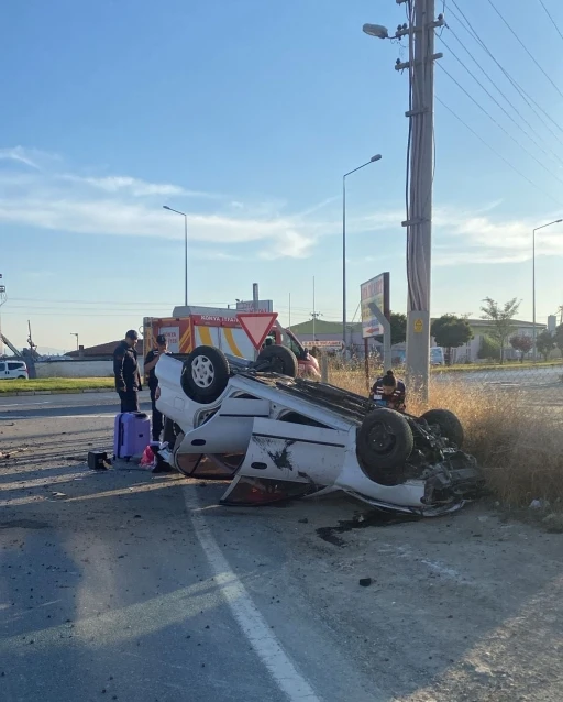 Konya’da otomobil takla attı: 5 yaralı
