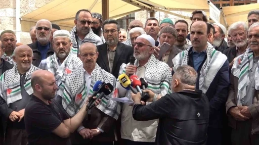 Konya&rsquo;da Sumud Filosu&rsquo;na destek a&ccedil;ıklaması
