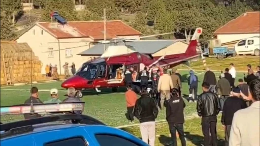 Konya&rsquo;da tarım aracı kazasında yaralanan vatandaşa hava ambulansı
