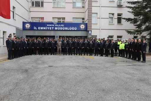 Konya Emniyetinde anlamlı tören: 180. yılda 180 personele ödül
