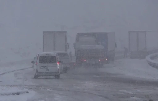 Kop Dağı Geçidi yeniden beyaza büründü
