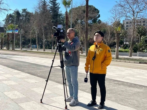 Koreli basın mensubundan depremin yıktığı Hatay&rsquo;daki &ccedil;alışmalara &ouml;vg&uuml; dolu s&ouml;zler
