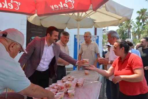 K&ouml;yceğiz&rsquo;de aşure ikramına yoğun ilgi
