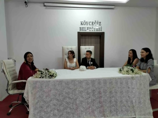 Köyceğiz’de çiftler nikah için yoğunluk oluşturdu
