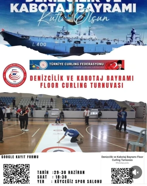 K&ouml;yceğiz&rsquo;de Floor Curling Turnuvası başlıyor
