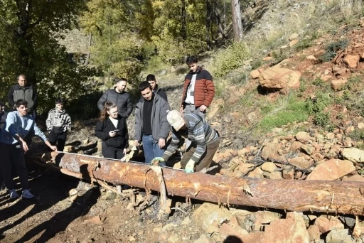 K&ouml;yceğiz&rsquo;de Ormancılık Y&uuml;ksek Okulu &ouml;ğrencileri saha uygulamalarına katıldı
