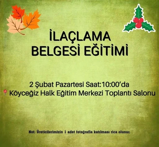 K&ouml;yceğiz&rsquo;de &uuml;retici eğitimleri devam ediyor
