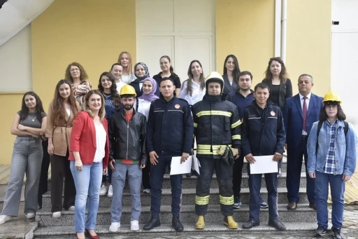 KÖYCEĞİZ'DE YÜKSEKOKUL'UNDA  YANGIN EĞİTİMİ VERİLDİ