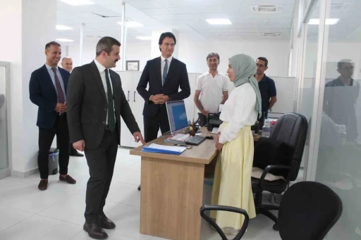 Kaymakam Kumcu'dan Yeni Hizmet Binasına İnceleme