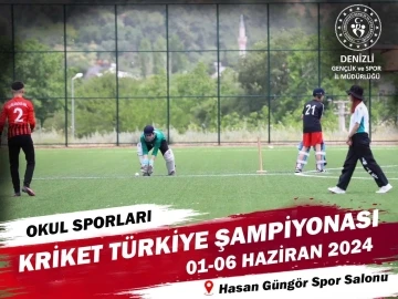 Kriket Küçükler Türkiye Şampiyonası Denizli’de başlıyor
