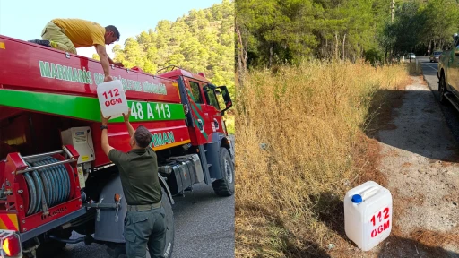 KRİTİK NOKTALARA İLK M&Uuml;DAHALE İ&Ccedil;İN SU BİDONU
