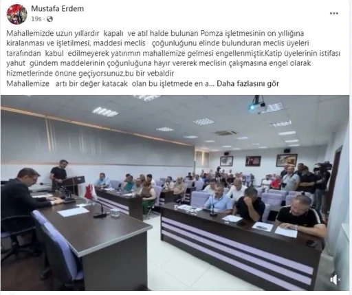Kula belediye meclisinde ’pomza ocağı’ tartışması
