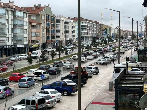 Kulu&rsquo;da bayram trafiği yoğunluğu
