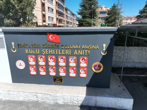 Kulu’da şehitler için anıt yapıldı
