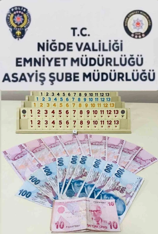 Kumar oynayan 5 kişi yakalandı
